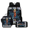 Wooden Stick Man Brain Rot Schoolbag High Definition Printing Leisure Cross Border Light Backpack