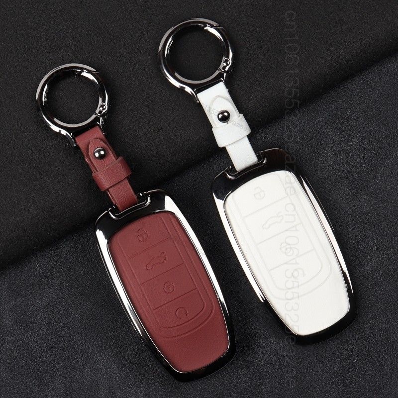 Alloy Style Car Key Case Cover Shell For Chery Tiggo 7 4 8 Pro Jaecoo J7 J6 J8 Omoda 5 9 C5 C9 E5 Ebro S800 S700 Phev Key Chain