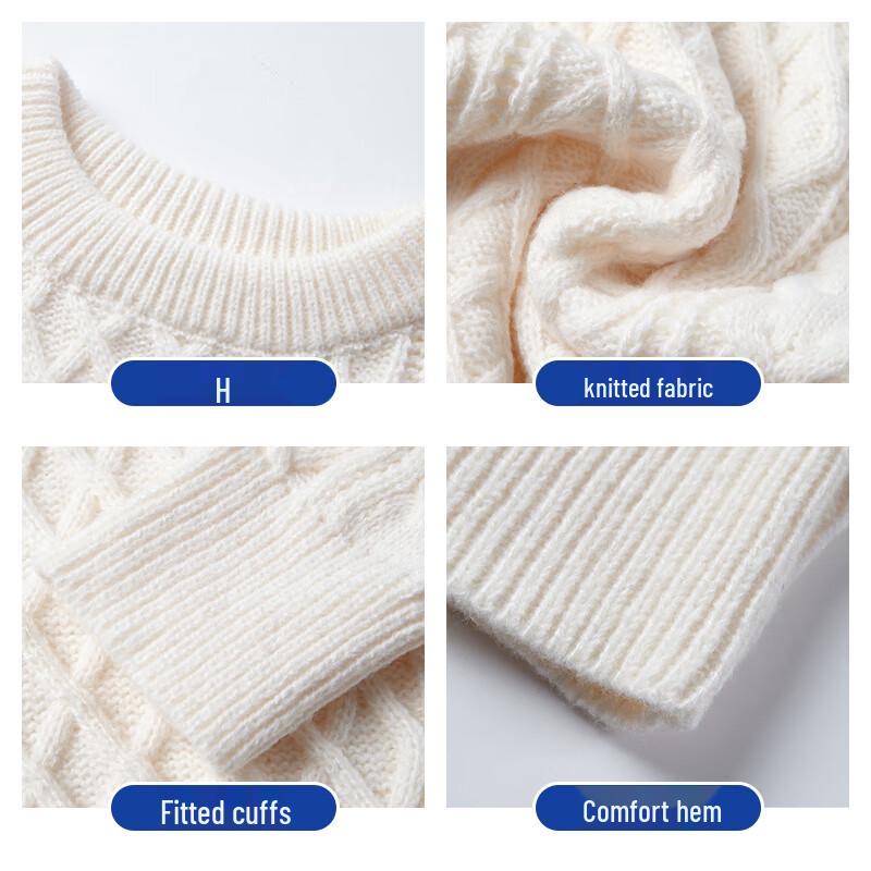 Jeanswest Unisex Thick Warm Round Neck Sweater