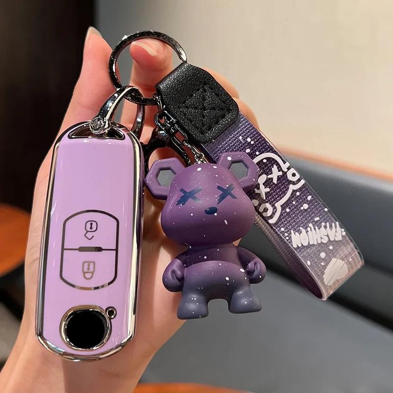 New Tpu Car Remote Key Case Cover For Mazda 2 3 6 Atenza Axela Demio CX-5 CX5 CX-3 CX7 CX-9 2015 2016 2017 2018 2019 Accessories