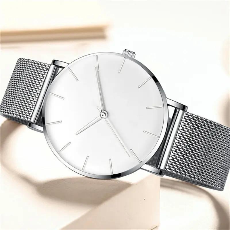 Mens Watches Luxury Sport Wrist Watch Men's Watches Fashion Casual Quartz Classic Mesh Slim Strap WristWatches