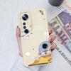 Case For Xiaomi 12 Pro Lite Ultra Cute Flower Astronaut Soft Liquid Silicone Anti Drop Phone Back Cover For Xiaomi12 Funda Capa