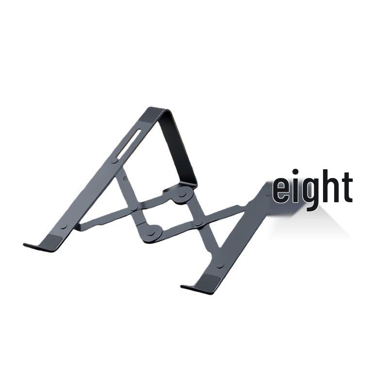 2025 Rotatable & Foldable Laptop Riser: Alloy Heat-Dissipation Stand with Flat, Rotating Monitor Feature.