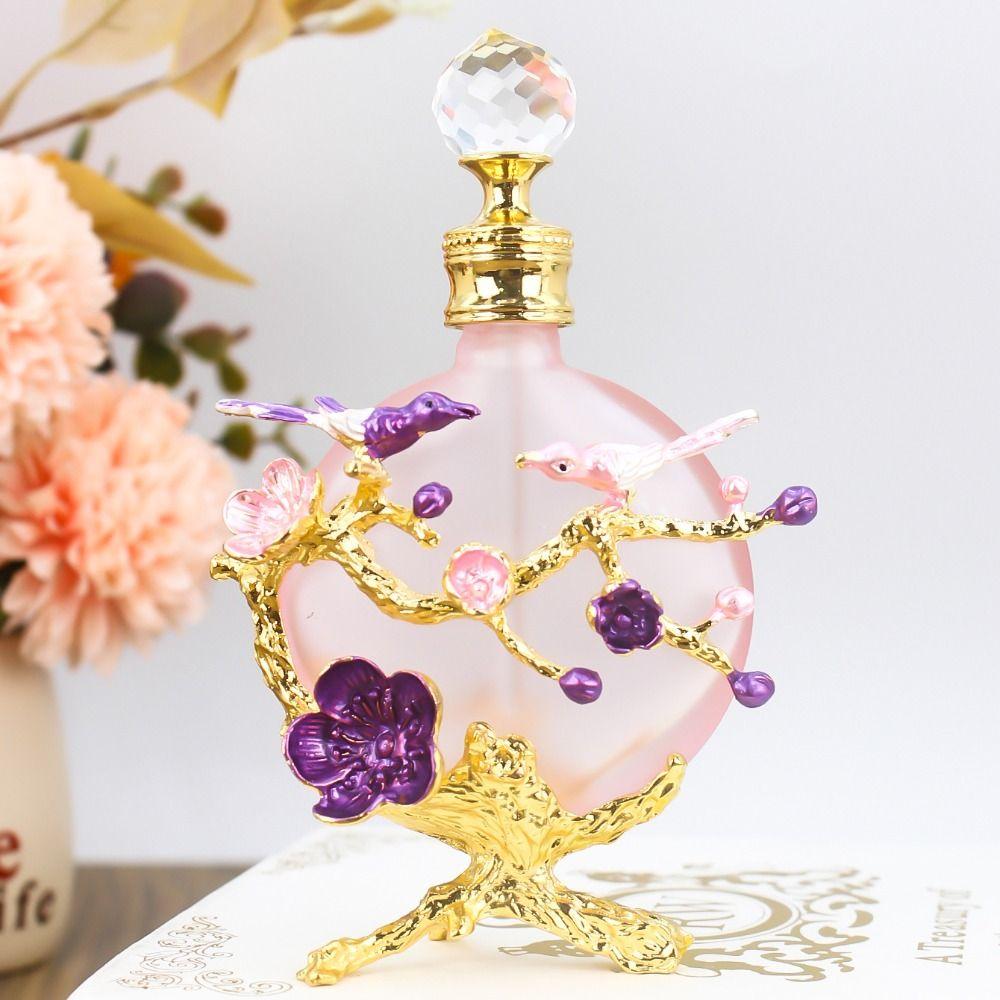 Clear 30ML Bottle Luxury Crystal Cap Essential Oil Bottle Exquisite Empty Bottle Dispenser Wedding Decoration Gift