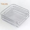 1 Set Stainless Steel Dehydrator Rack Three-layers Stackable Square Dishwasher Safe Roasting Steamer Rack Kitchen Fryer Accessories
