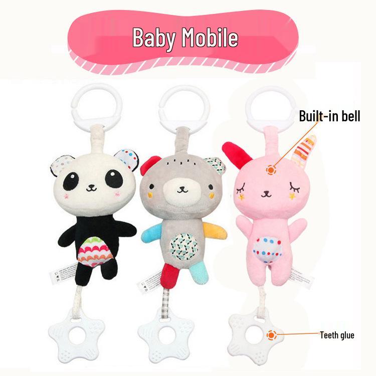 BB Sky Baby Plush Wind Chime: Cute Bear & Rabbit Stroller or Bed Hanging Toy