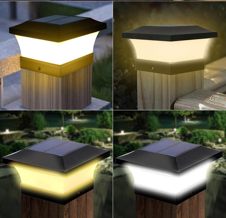 2026 IP65 Solar Column Lamps 3000/6000K Outdoor Garden Lamp Waterproof Villa Gate Pillar Lamp Landscape Decoration Lamp HOT