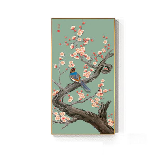 Classical Chinese Style Flower and Bird Landscape Canvas Painting Wall Art Picture Posters and Prints for Living Room Home Decor No Frame