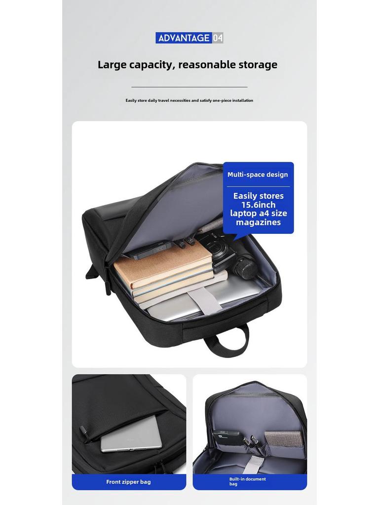 Unisex Waterproof Backpack: Fashionable Travel, Business, and School Bag