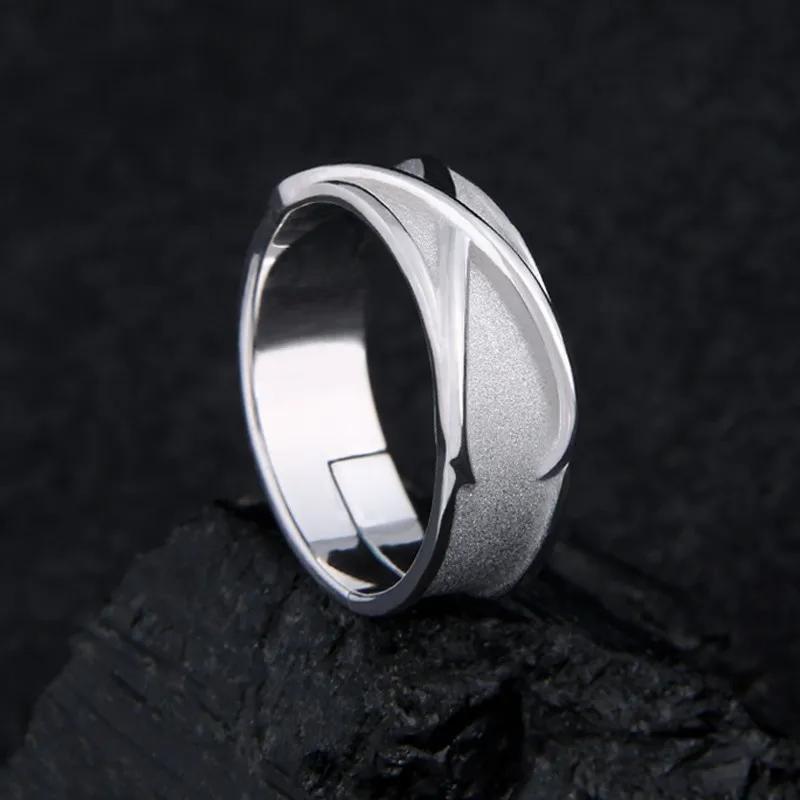925 Silver Anime Super Z Goku Black Ring Adjustable Time Finger Ring For Women Men Cosplay Jewelry Rings Accessory