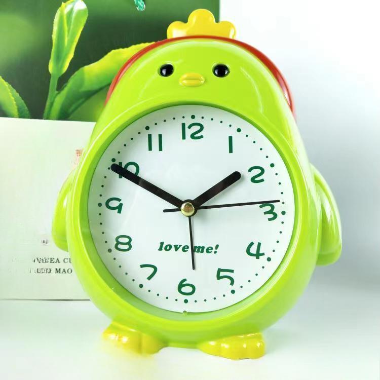 

Alarm Clock Cartoon Chicken Owl Gift Hanging Clock Clear Clock Big Letter Cute Bedside Children Student