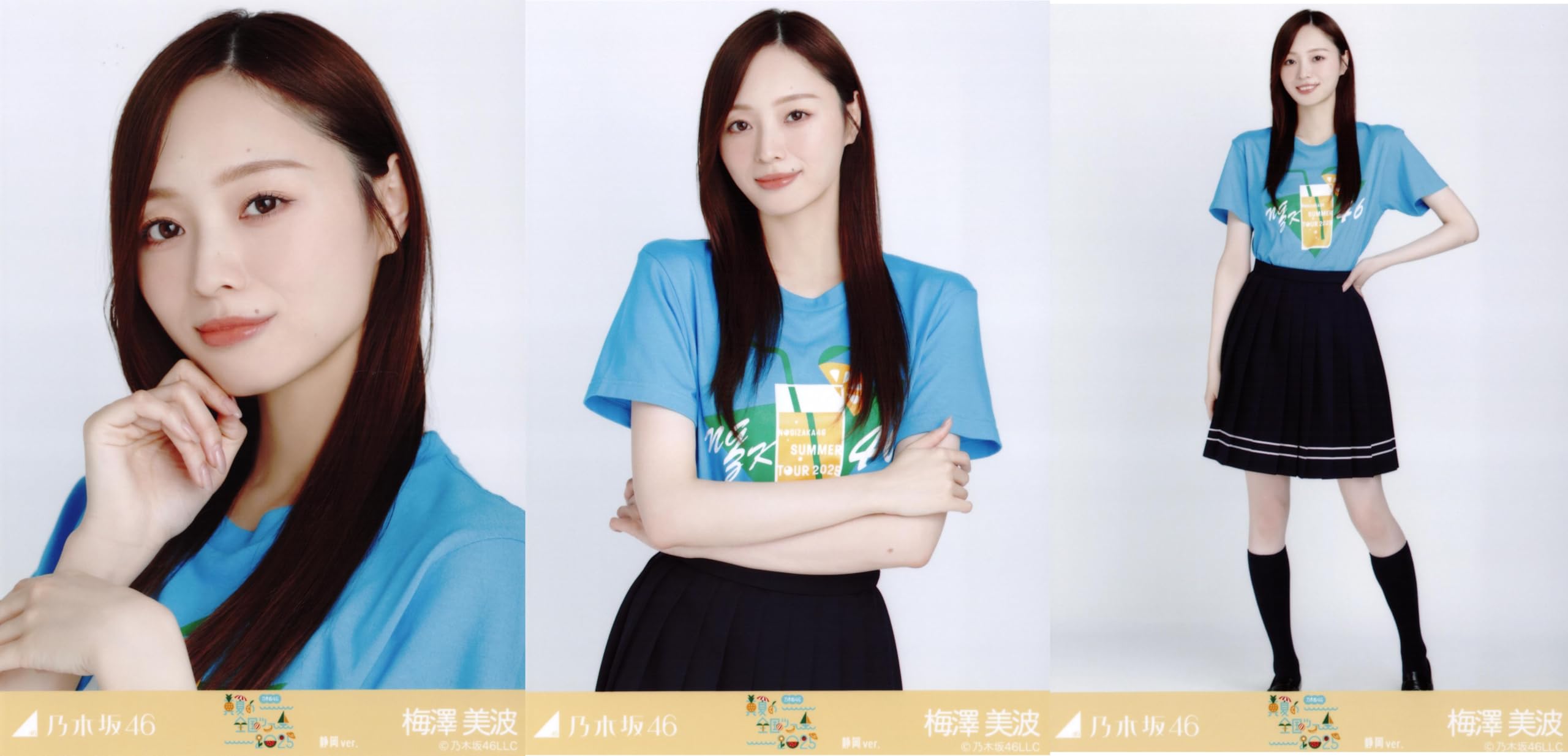 

Nogizaka46 Photo: Midsummer National Tour 2025 T-shirt Shizuoka ver. Complete set of 3 Minami Umezawa