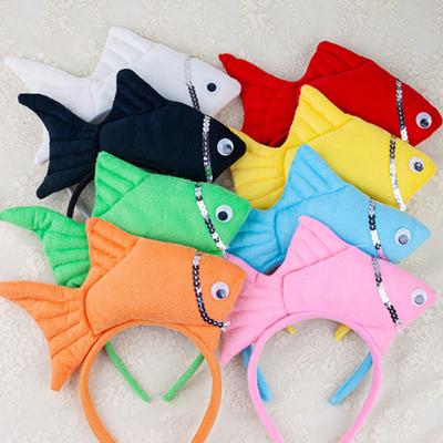Goldfish Headband Fish Design Costume Hair Hoop Adjustable Headband Cosplay Props