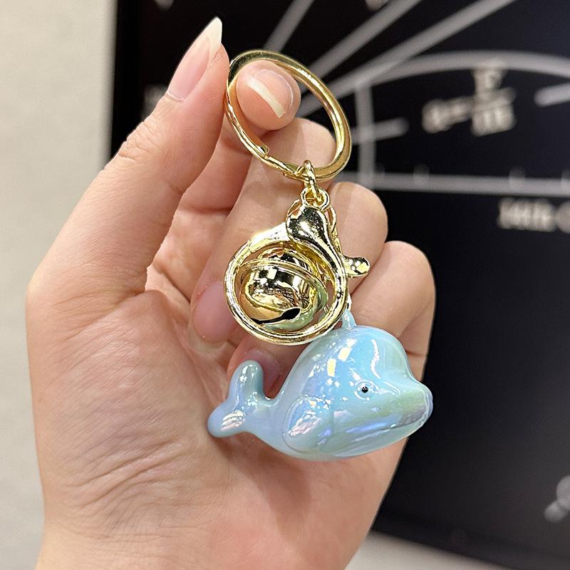 Colorful Acrylic Seashell Keychain Pendant - Cute and Exquisite for Girls' Bags & Car Pendants