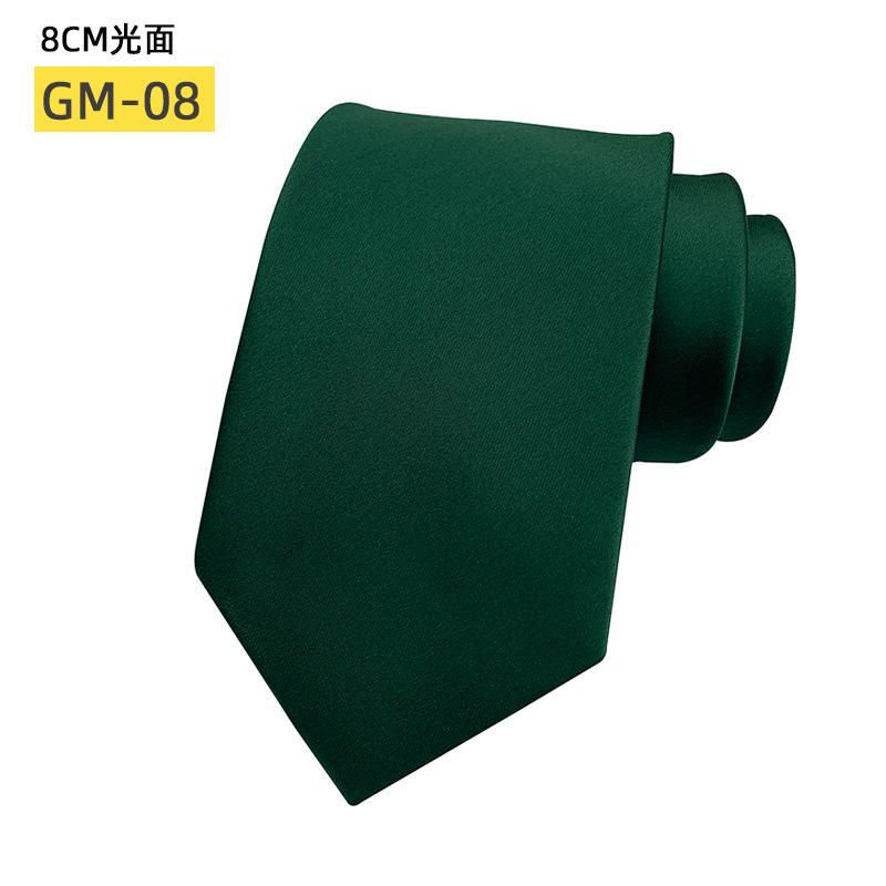 Classic Monochrome Satin Tie Business Casual Versatile Wedding Tie