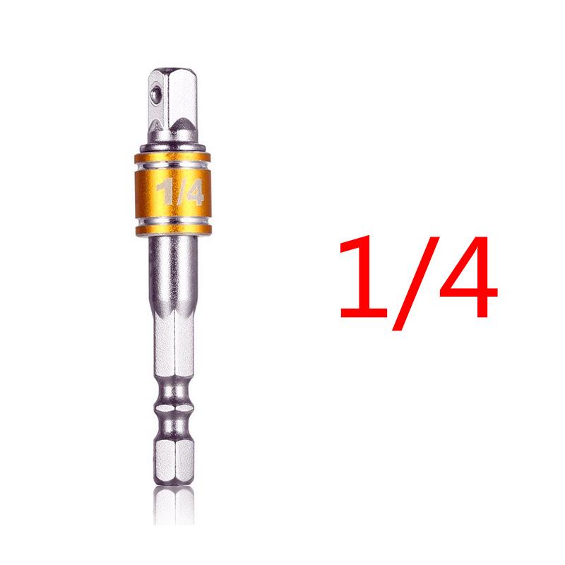Xinsen Tuo 8pcs Steel Ball Hex Shank Socket Connectors with Color-coded Safety Bead, AD Conversion Extension Rods
