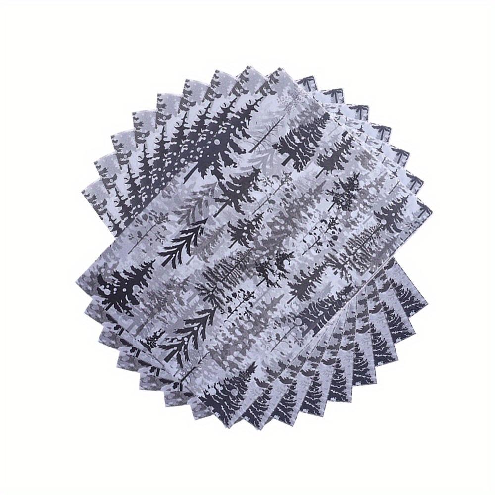 1set/ 50pcs Black Leaf Snow Pear Paper, Black Flower Copy Paper; Used for Gift Packaging, Flower Packaging, Holiday Decoration