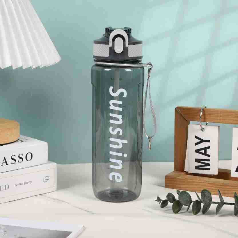 Water bottle American 800ML large capacity plastic cup men and women outdoor fitness sports high temperature anti-drop double drinking straw cup