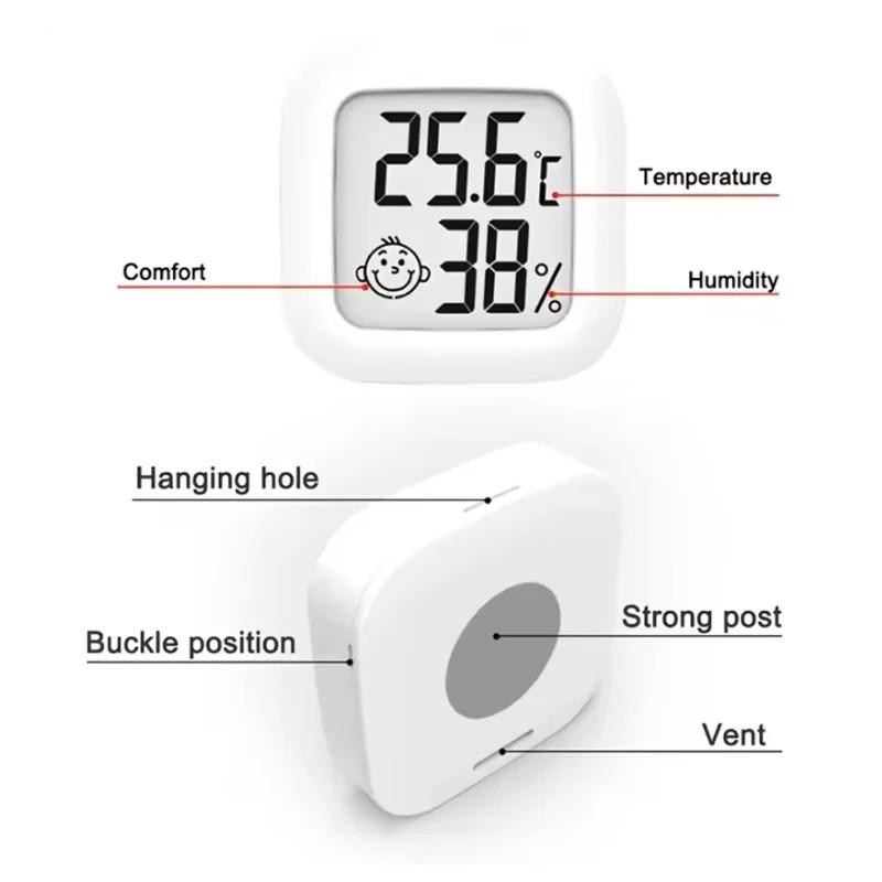 LCD digitální teploměr vlhkoměr Vnitřní pokoj Elektronický měřič teploty Vlhkoměr Senzor Meteorologická stanice pro domácnost