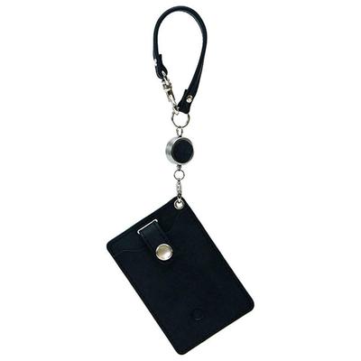 AGILITY Affa Loloma In Japan Pass Case Reel Commuter Holder Leather "Pist" [Made Suica]/Black