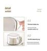 Japanese Style Transparent Rice Storage Jar with Measuring Cup, Moisture-Proof, Portable, for Home Kitchen Grain Storage