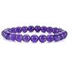 8mm Tiger Eye Crystal & Agate Beaded Bracelet - Handmade Elastic String