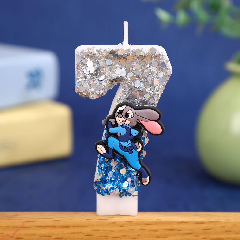 Digital Candle Birthday Little Celebration Topper Decoration