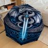 1PC Dragon Sword Umbrella-8-Rib Reinforced, Automatic Open, Lightweight & Durable, Fashion Accessory for Outdoor, H0374
