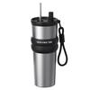 New 316 Stainless Steel Thermos Cup, Simple and Stylish, Large Capacity Thermos Cup with Ceramic Inner Liner, Portable Car Water Cup