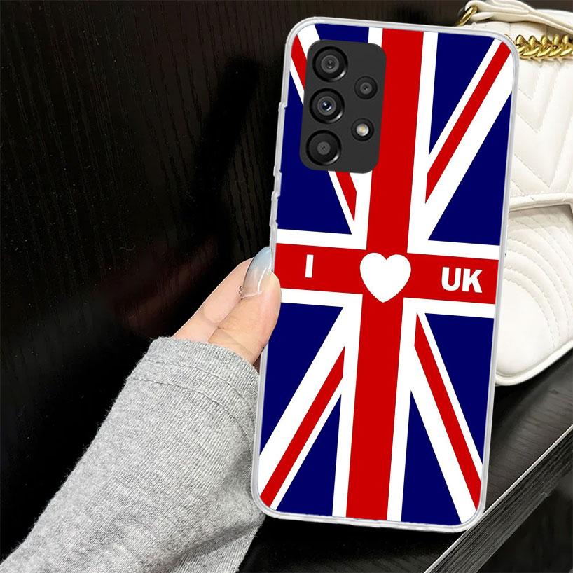 Union Jack England UK Flag Case for Samsung Galaxy A52 A42 A32 A22 A12 A51 A50 A02S Phone Cover A41 A31 A21S A40 A30S A20E A10S