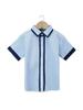 Kids' Summer White Collared Short-Sleeve Shirt - Primary School Uniform