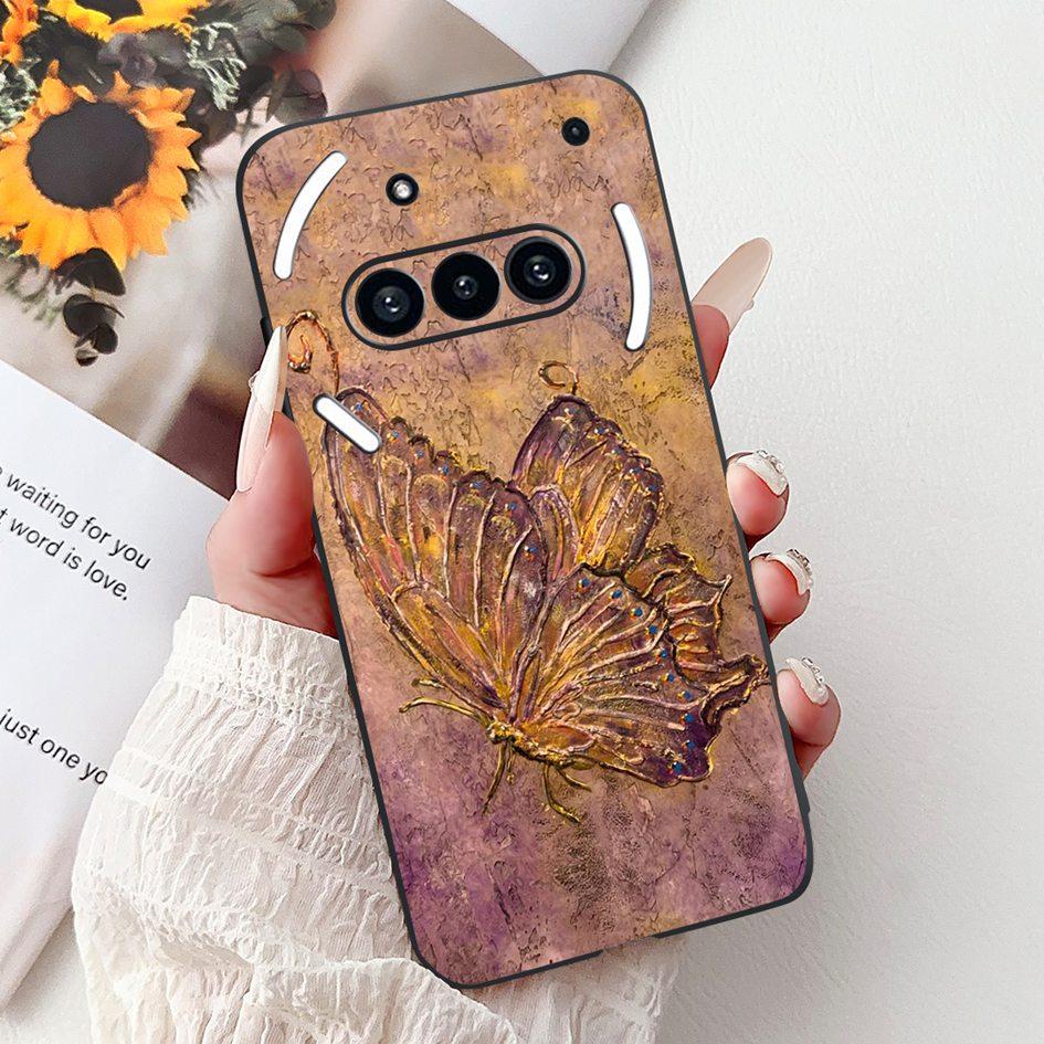 For Nothing Phone 3A 2025 Case A059 Fashion Flower Cats Cartoon Silicone Soft Shockproof Cover For Nothing Phone3A 3A Pro Bumper