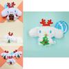 Christmas Cinnamoroll Plush Pendant Keychain Soft Durable Festive