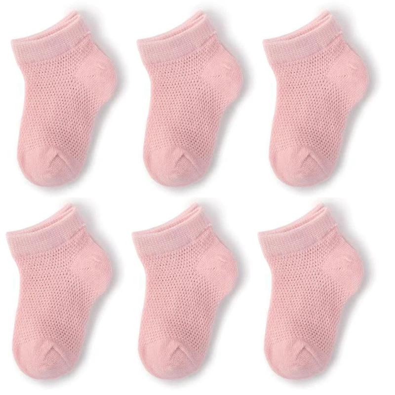 3Pairs/Set Soft Stitch Cute Floor Clothes Stockings Summer Baby Mesh Ankle Short White Sock for Toddler Boys Girls Kids Gifts