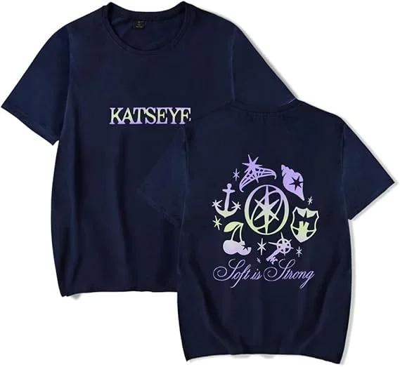 Hot Sale KATSEYE Grunge Graphic Print T-shirt Men Women Loose Casual High-street Y2K Hip Hop Harajuku Fashion Oversized Cotton Soft Top Summer New Tee