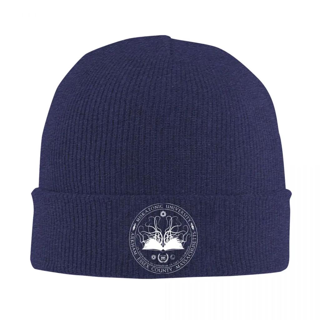 Miskatonic Sigil Call Of Cthulhu Hat Autumn Winter Beanies Warm Miskatonic Lovecraft Arkham Caps FeUnisex Unisex Skullcap