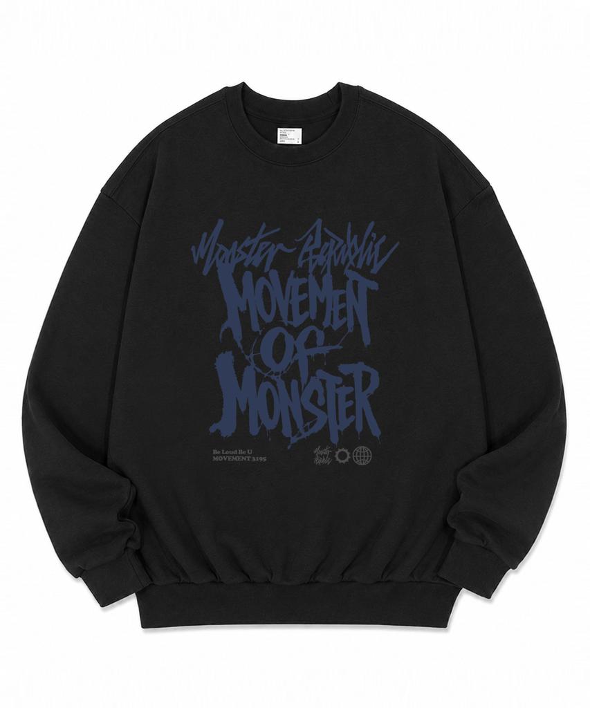 MONSTER REPUBLIC Grit Movement Deep Blue Sweatshirt Black_3195