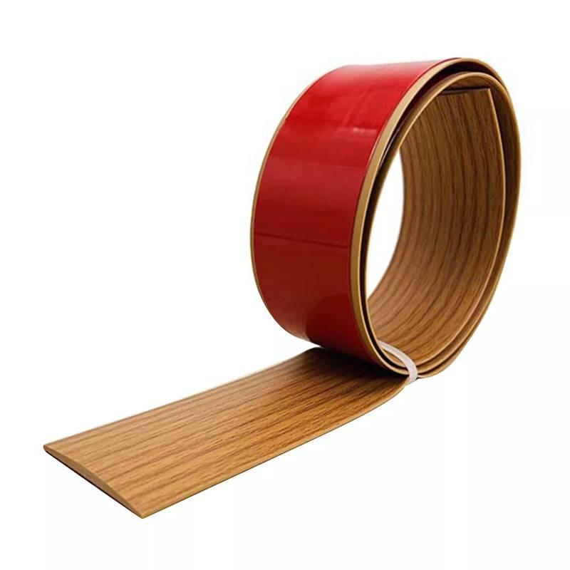 Durable Pvc Transition Strip For Seam Concealment Self Adhesive Design For Modern Home Decor In Bathrooms Living Rooms And Sports Areas