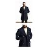 Men's Clothing British Mid to Long Length Long Sleeved Woolen Coat Jacket