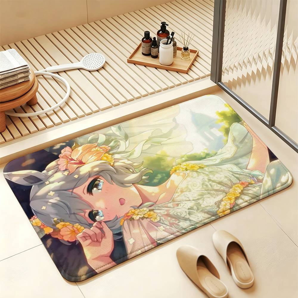 Umamusume-P-D S-Seiun Sky Soft Comfortable Short Plush Rug Carpet mat Anti‑Slip Floor Mat Machine Washable Home Decor