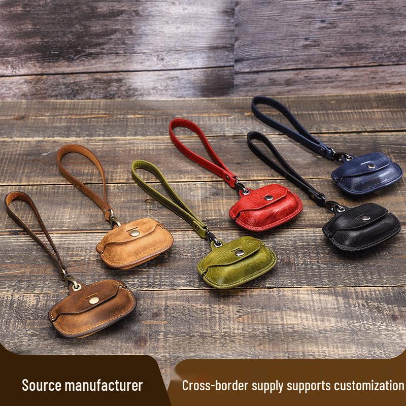 Sony WF-1000XM4 Leather Protective Case with Lanyard for Bluetooth Earphones