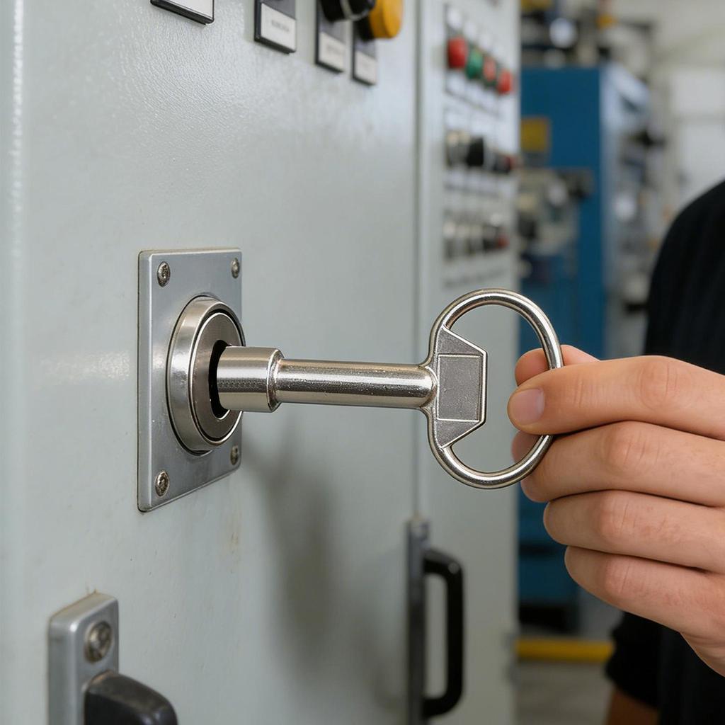 Electrical Cabinet Key Metal Triangle Wrench Gas Water Meter Panel Lock Key for Valve Spigots Cupboard Security Box HVAC Unit
