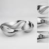 Stainless Steel Snack Tray Mirror-Polished for Coffee Table, Living Room