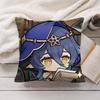 Layla Cute Genshin Impact Cushion Cover Silky Short Plush Invisible Zipper Dustproof Sofa Pillow Case For Home Decor