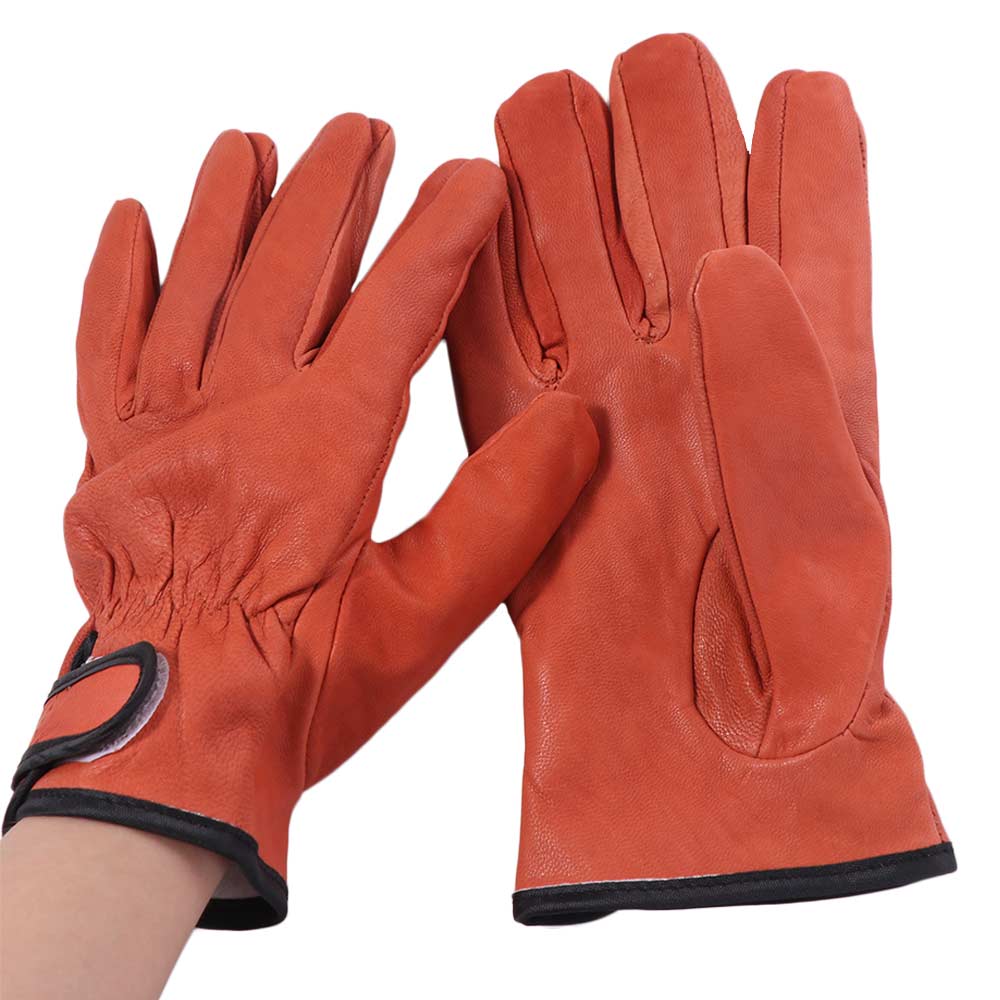 Comfortable Leather Working Gloves Vintage Driving Gloves Gardening Safety Gloves  Warehouse