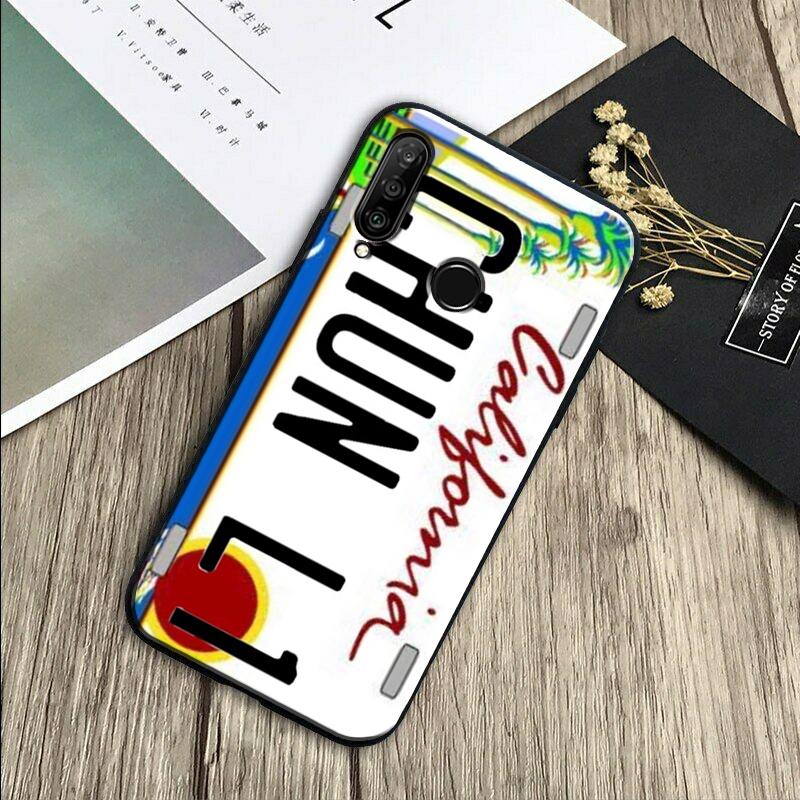 Retro License Plate Number For Huawei Nova 7i 3i 8i 11 12i 10 9 SE Y60 Y61 Y70 Y72 Y73 Y90 Y91 P20 P30 Pro P40 Lite Case