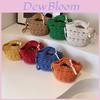 Stylish Knitted Kids Tote Bag Mini Hollow Design Unisex Crossbody For Toddlers
