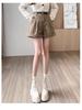Maillard Women's Corduroy High-Waisted A-Line Shorts - 2024 New Autumn/Winter Collection
