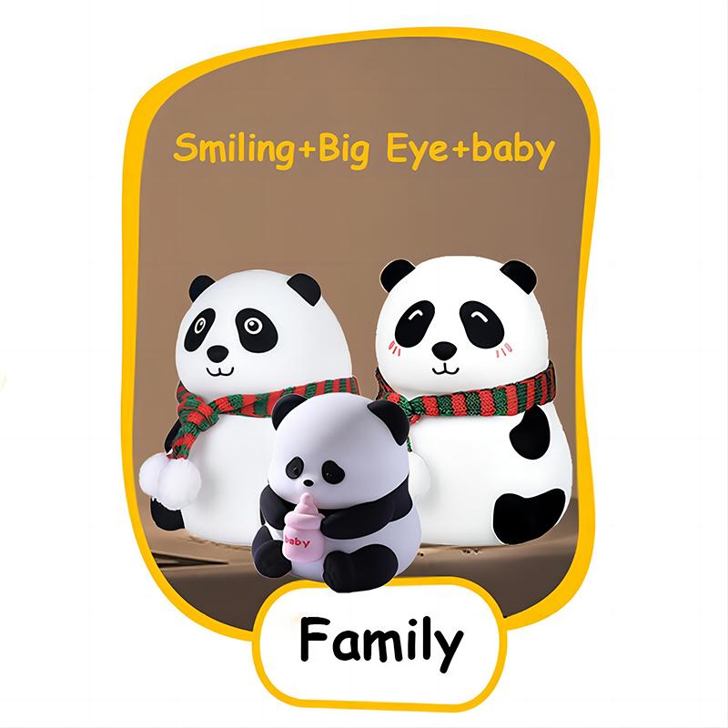 

Новый мини-панда, маленький ночник, креативная гостиная, милая панда, 3-скоростной регулируемый светильник, украшение для рабочего стола, мультяшный подарок