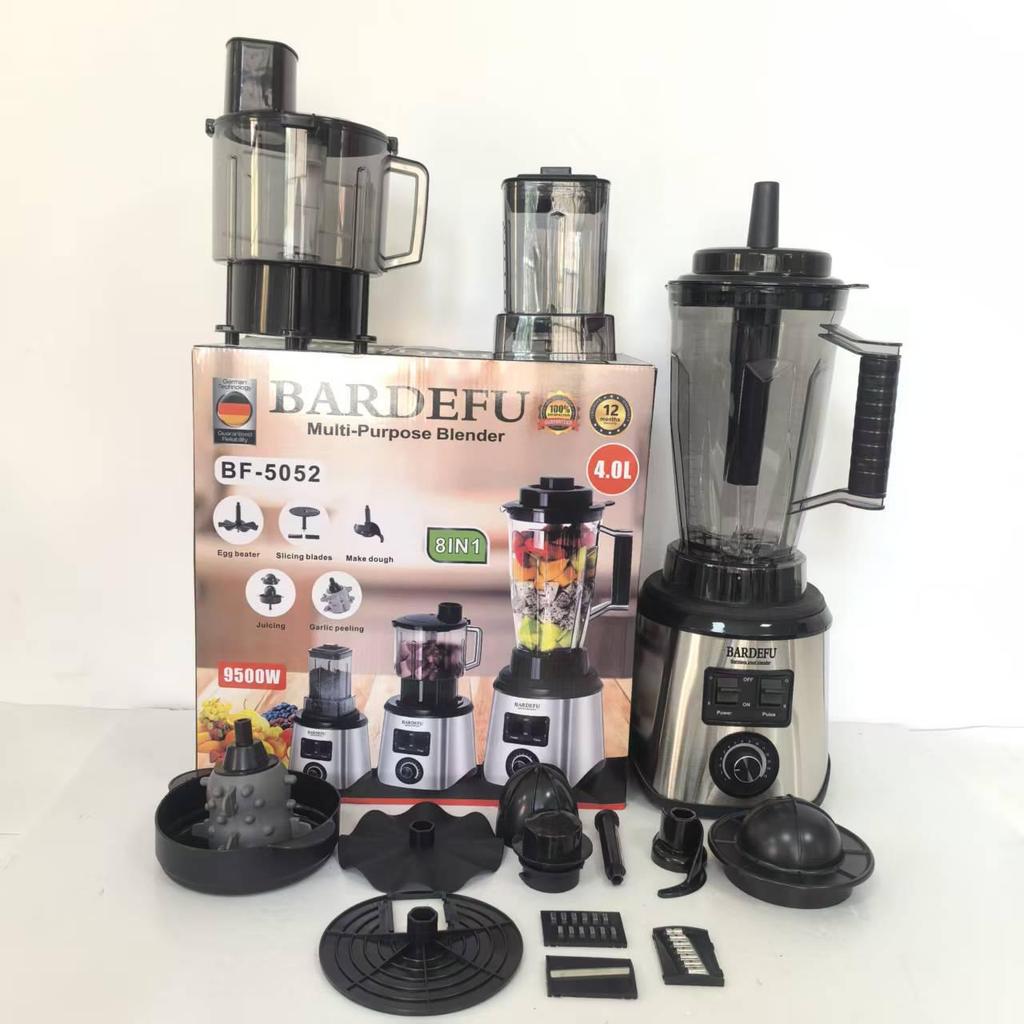 Pure Copper 4L 8-in-1 Blender: High Power Stainless Steel Mixer, Meat Grinder, Juicer.